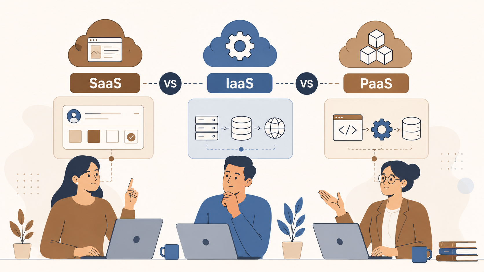 SaaS vs IaaS vs PaaS: The Clear Guide for Scaling Teams.