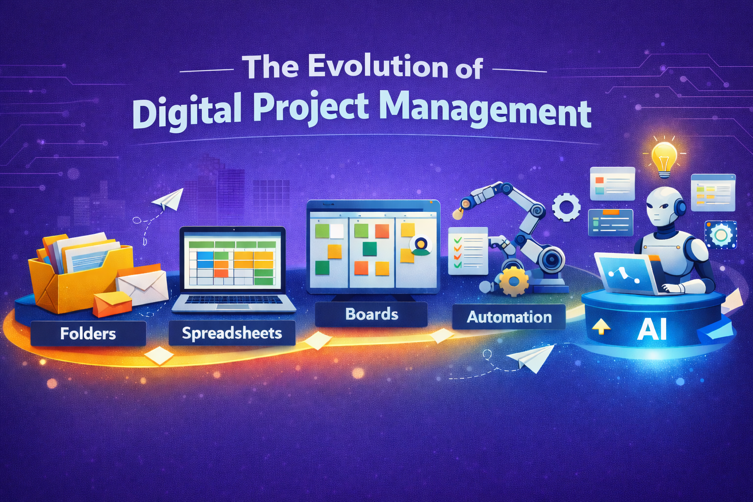 The Evolution of Digital Project Management: From Folders to AI